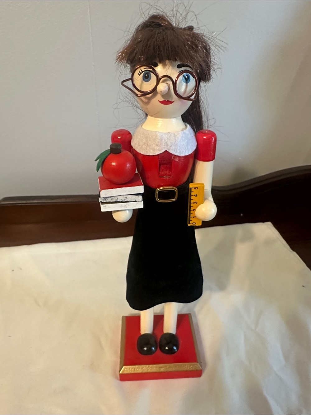 10” Wood Teacher Nutcracker